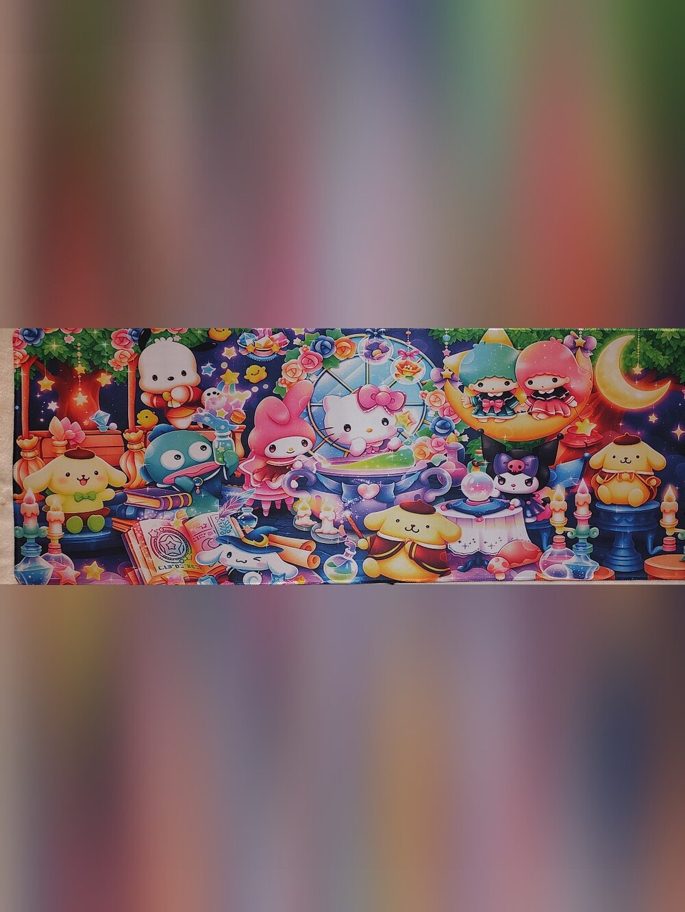 Hello Kitty & Friends Sanrio Family Computer/ Gaming Desk Mat. 12"X36"